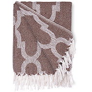 Giftdecor Cotton bedspread, 150 × 125 cm, brown - Bed Cover