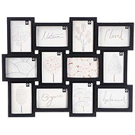 Giftdecor Photo frame for multiple photos 10 × 15 cm, 12 photos, black - Photo Frame