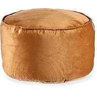 Giftdecor Velvet stool, diameter 60 cm, orange - Ottoman