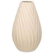 Giftdecor Ceramic vase screen size STRIPE, beige - Vase