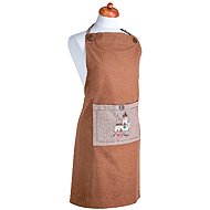 GiftyCity Men's kitchen apron, beige and brown, embroidery Eagle - Apron