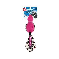 GiGwi PUSH TO mute duck, pink - TPR material - Dog Toy