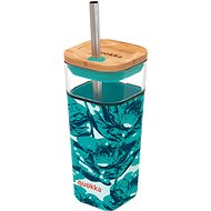 Quokka Liquid Cube with straw water flowers - Drinking Bottle