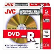 JVC DVD-R Premium 4.7GB 16x 5ks slim box - Media