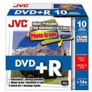 JVC DVD+R Photo Grade Printable 4.7GB 16x, 10ks slim box - Médium