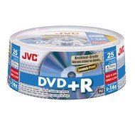 JVC DVD+R Archival Scratch-Proof 4.7GB 16x 25ks spindle box - Media