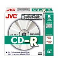 JVC CD-R Premium 700MB 52x, 5ks box - Médium