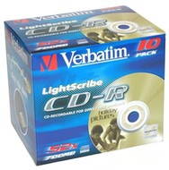 Promo k LG GSA-Hxx, CD-R médium Verbatim LightScribe DataLifePLUS 10-pack Super AZO 80m/700MB 52x - -