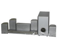 Sencor SHC XD610 - stříbrný (silver) set pro domácí kino, DVD, DivX, XviD, SVCD, MP3, CD, FM tuner,  - -