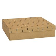 Dárkový box s dekorem stromečků - Dárková krabička