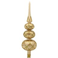 Špice krémová píchaná tříkulová - Christmas Ornaments