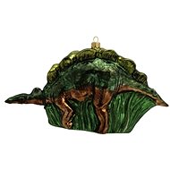 Skleněný stegosaurus - Vánoční ozdoby