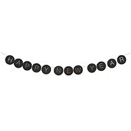 Black garland Happy New Year - Garland
