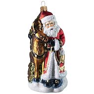 Vánoční figurka Santa se sobem - Vánoční ozdoby