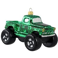 Vánoční dekorace monster Truck zelený - Vánoční ozdoby