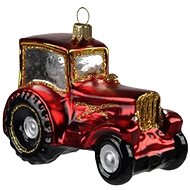 Vánoční dekorace traktor červený - Vánoční ozdoby