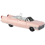 Skleněné auto růžové cabrio - Vánoční ozdoby