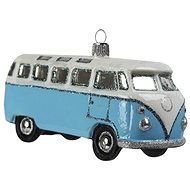 Autíčko retro bus světle modrý - Vánoční ozdoby