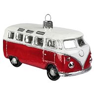 Autíčko retro bus červený - Vánoční ozdoby