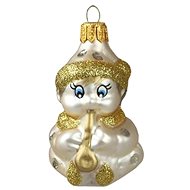 Vánoční figurka skřítek zlatý - Vánoční ozdoby