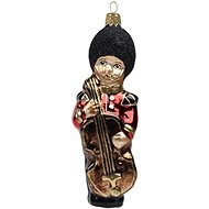Skleněná figurka voják hudebník - Vánoční ozdoby