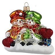 Vánoční figurka sněhuláčci s dárky - Vánoční ozdoby