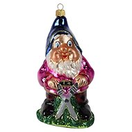 Vánoční figurka trpaslík s nůžkami - Vánoční ozdoby