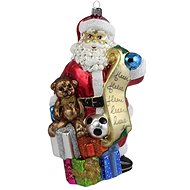 Vánoční figurka Mikuláš se stuhou - Vánoční ozdoby