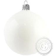 Skleněná koule bílý porcelán - Vánoční ozdoby