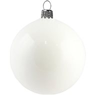 Skleněná koule bílý porcelán - Vánoční ozdoby