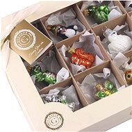 Set 12 mini ozdob zvířátka - Vánoční ozdoby