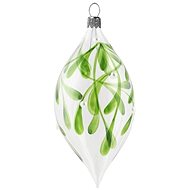 Oliva s dekorem jmelí s perličkami - Vánoční ozdoby