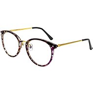GLASSA Distance glasses G 1253, -3,00 dio, burgundy-gold - Glasses