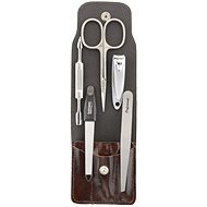 Globos Kožená sada na manikúru 111-86 hnědá - Manicure Set
