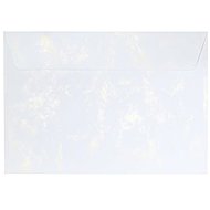 PAPER GALLERY Marble C5, 120 g/m2, white/gold - pack of 10 - Envelope