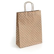 PAPER GALLERY L, gold polka dots - pack of 5 - Gift Bag