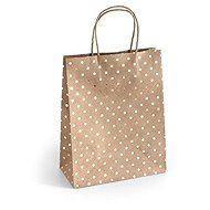 PAPER GALLERY M, gold polka dots - pack of 5 - Gift Bag