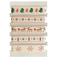 GALERIA PAPIERU dekorativ, Set Nr. 1, Weihnachtsmotiv, 5 Stück x 1 m - Schleife