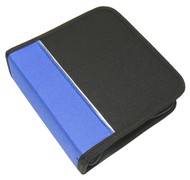 QCP Pouzdro nylonové na 36 CD/DVD, černo-modré (black/blue) - -
