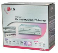 LG GSA-H10A - DVD±R 16x, DVD+R9 8x, DVD-R DL 4x, DVD+RW 8x, DVD-RW 6x, DVD-RAM 5x, interní retail - DVD Burner