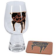 Harry Potter: Leaky Cauldron - glass and coaster - Glass