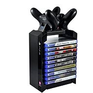 Numskull PlayStation 4 Premium Games Tower + Dual Charger - Game Controller Stand