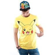 Pokemon Pikachu Print Yellow T-Shirt - L - T-Shirt