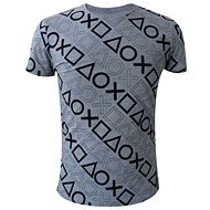 Playstation - Tasten-Motiv - Grau L - T-Shirt