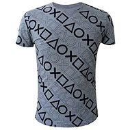 Playstation - Tasten-Motiv - Grau M - T-Shirt