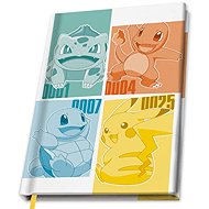 Pokémon - Kanto starters - A5 notebook - Journal