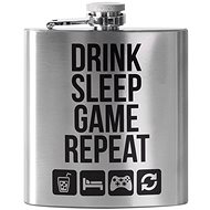 Drink Sleep Game Repeat Hip Flask - Container