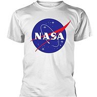 NASA Logo Weiß - T-Shirt L - T-Shirt