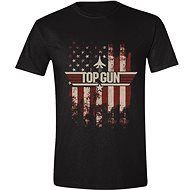 Top Gun: Distressed Flag - póló, XL - Póló