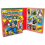 Marvel Captain America - Retro Pin Badge Set - Badges - Gift Set